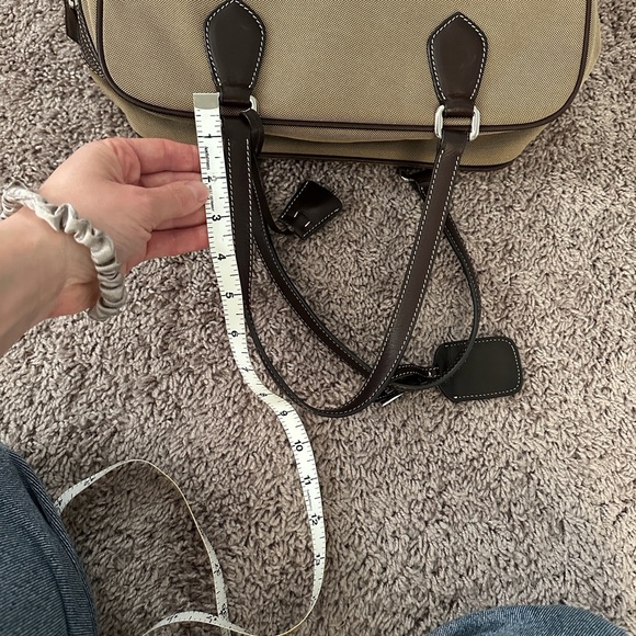 Authentic Prada Tan and Brown Shoulder Bag Vintage - Picture 7 of 14